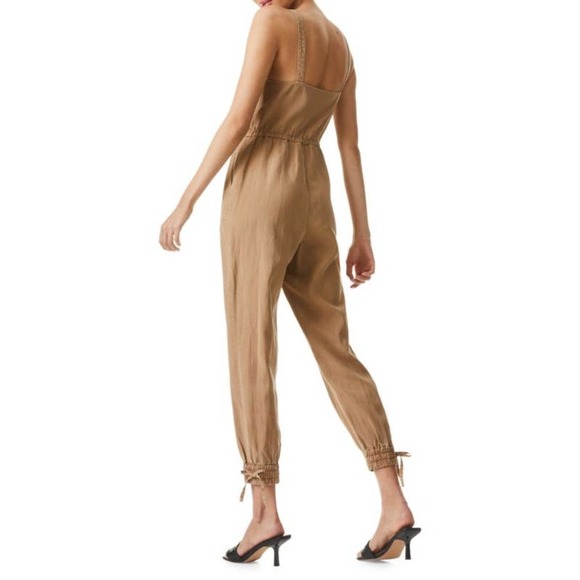 ALICE + OLIVIA Tiana Button Front Patch Pocket Jumpsuit 0 - Picture 2 of 13